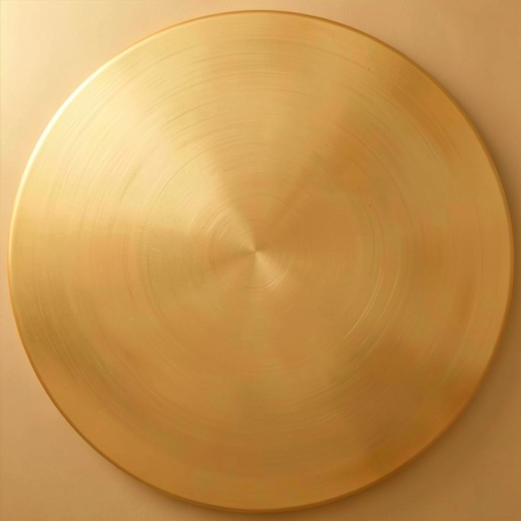 Warm golden-toned circular abstract texture, subtle and elegant